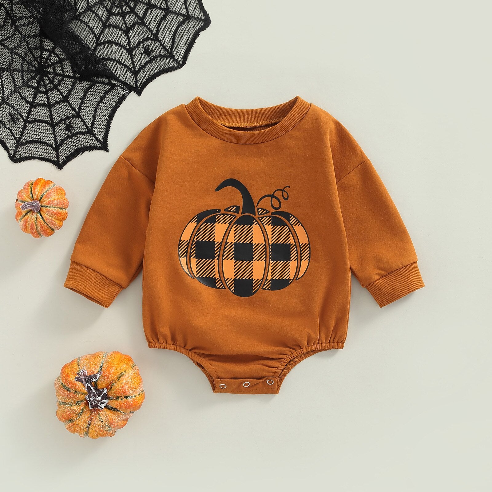 Baby girl pumpkin sales romper