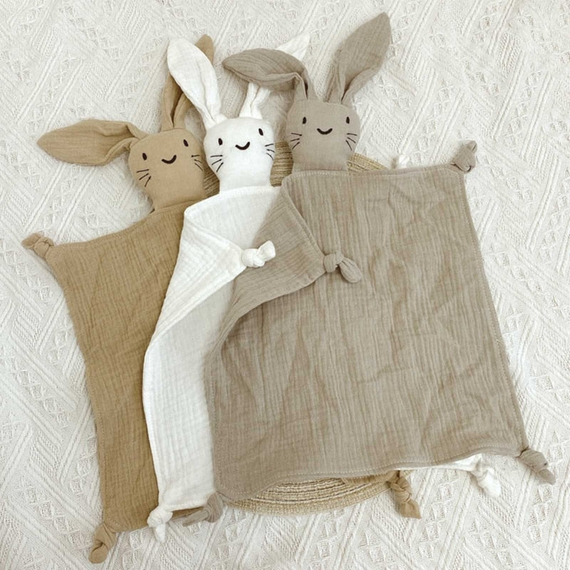 Baby Newborn Bunny Pattern Doll Soother Appease Towel Security Blanket Lovey